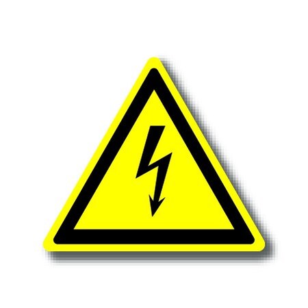 Ergomat 16in TRIANGLE SIGNS - High Voltage DSV-SIGN 256 #1220 -UEN